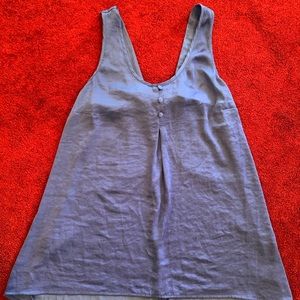 Blue tank with bow on the back